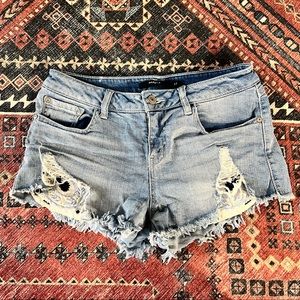 Distressed Jean Shorts